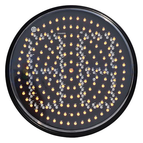 Compteur à rebours intégré à boule jaune pleine de 300 mm