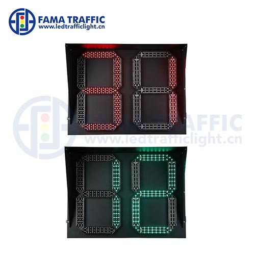 Compteur de trafic bicolore à deux chiffres 800 x 600 mm