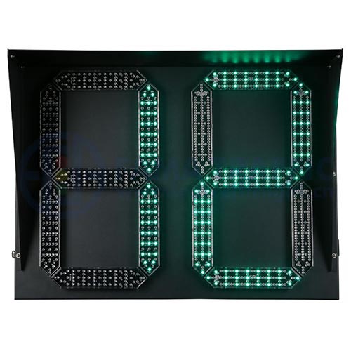 Compteur de trafic bicolore à deux chiffres 800 x 600 mm
