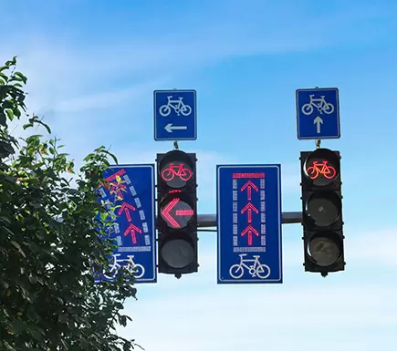 Feu <br>de circulation pour vélos