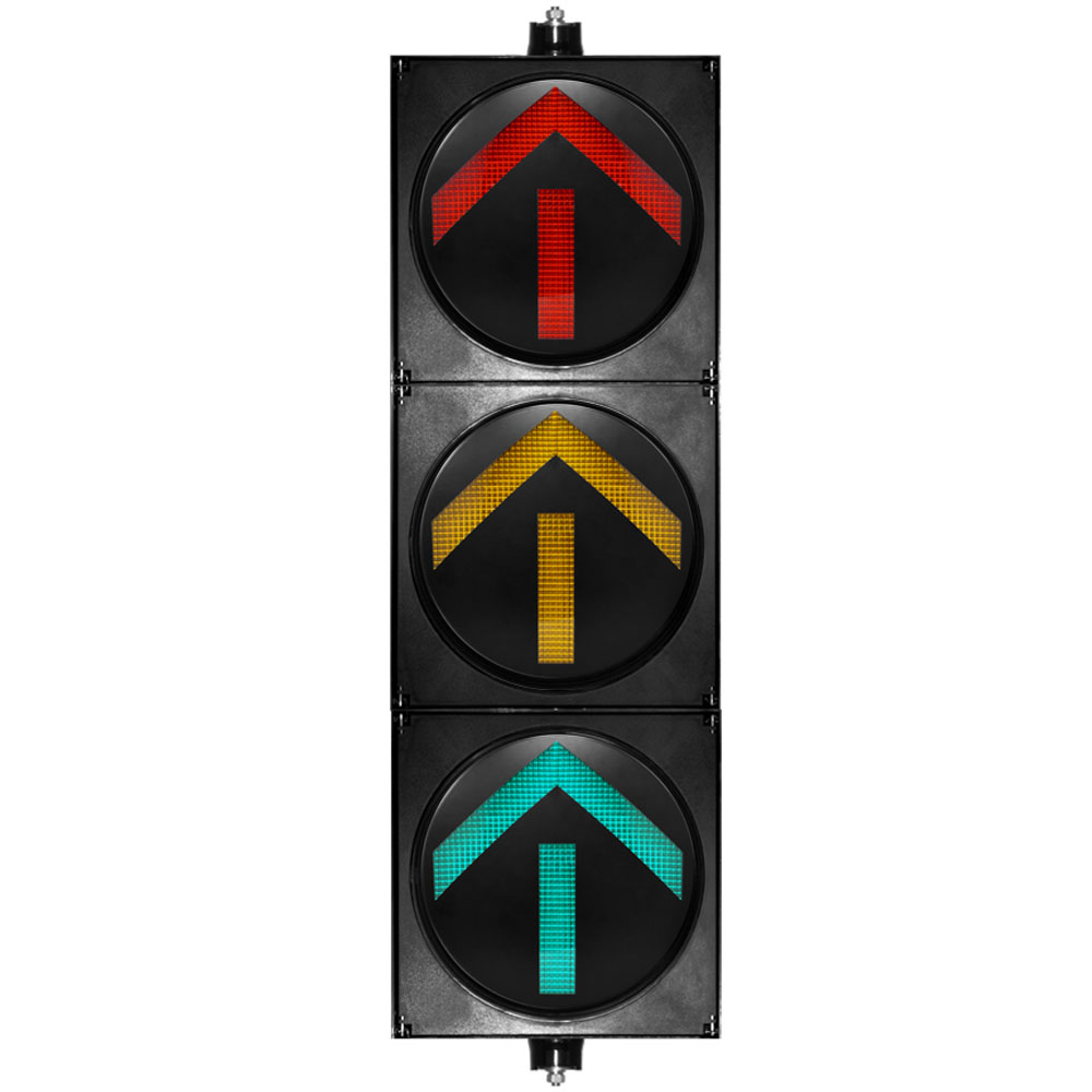 Feu de circulation à flèche rouge/jaune/vert à haut flux