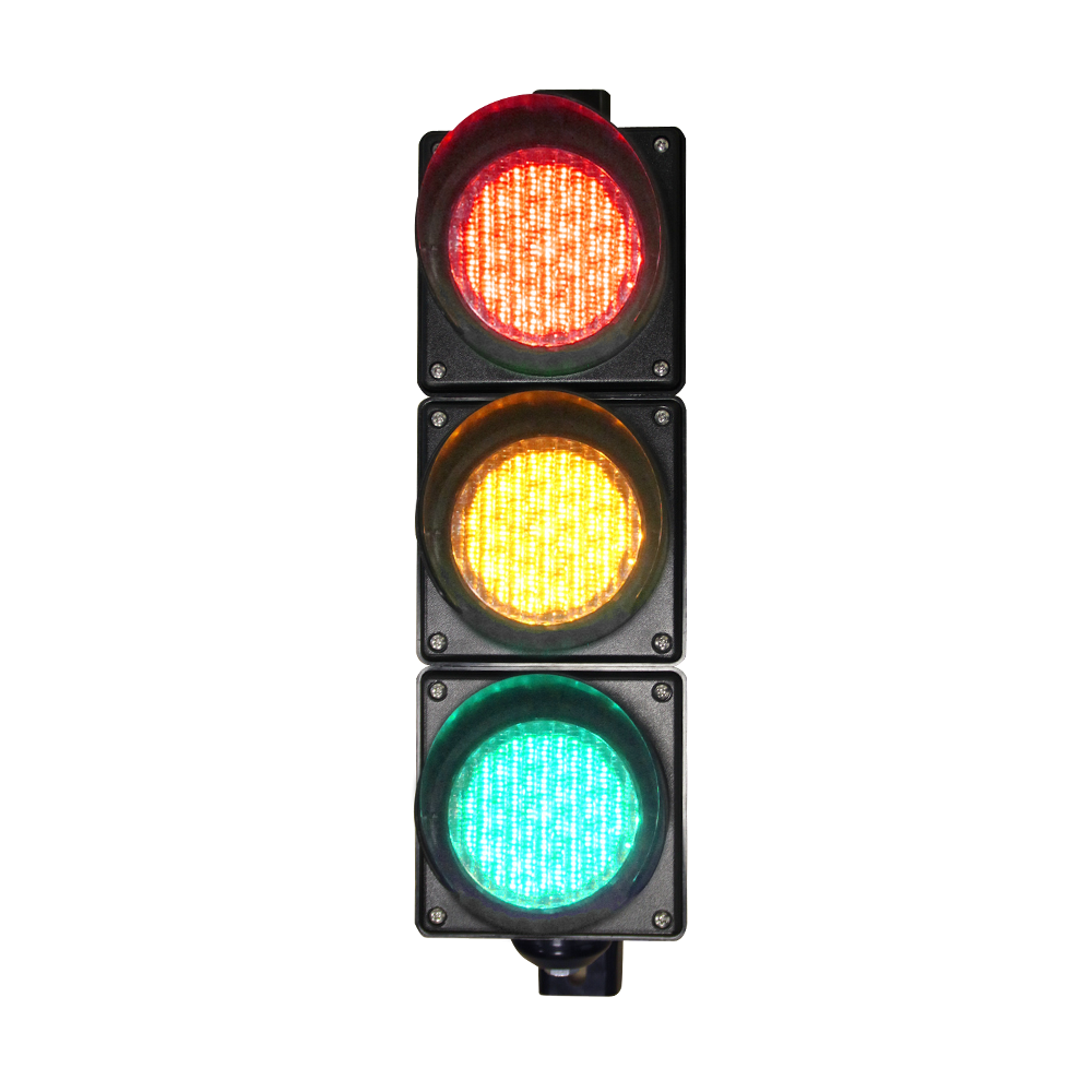 Feu de circulation à boule pleine rouge/jaune/vert à faible puissance