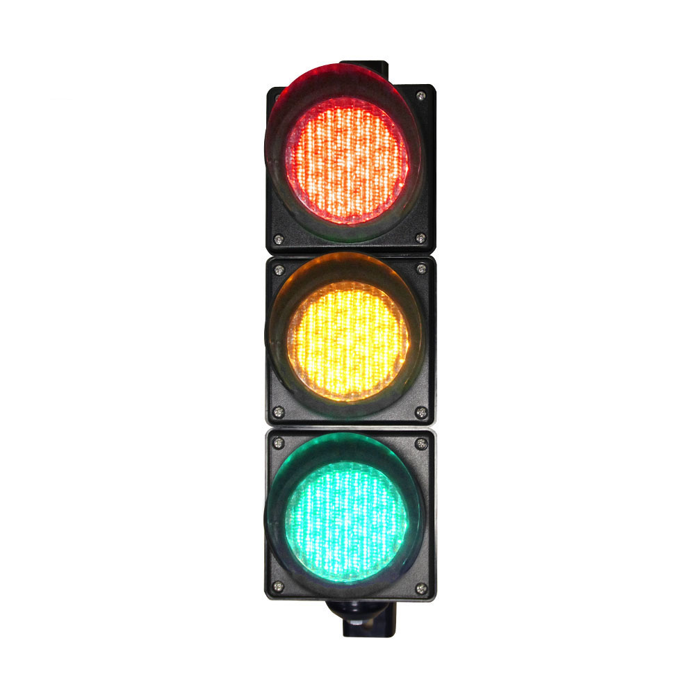 Feu de circulation à boule pleine rouge/jaune/vert à faible puissance