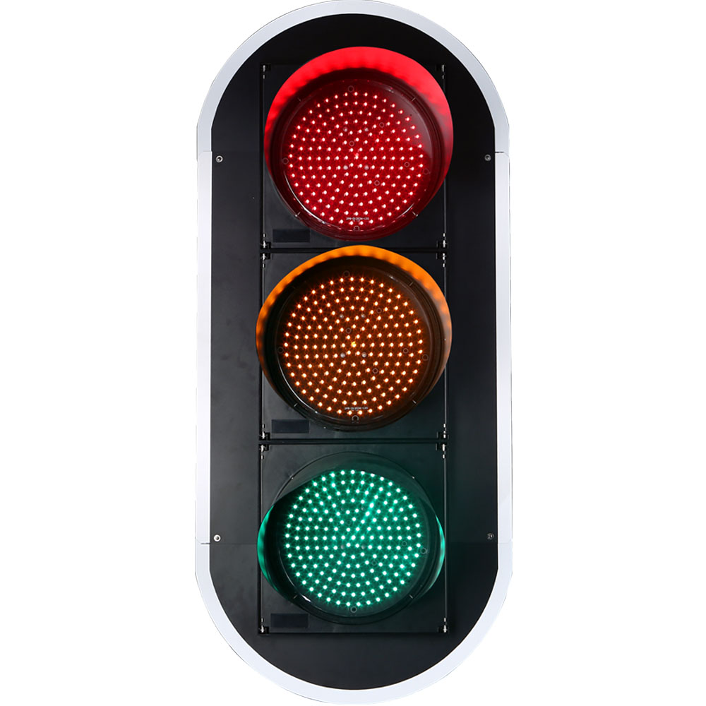 Feu de circulation à boule pleine rouge/jaune/vert à faible puissance