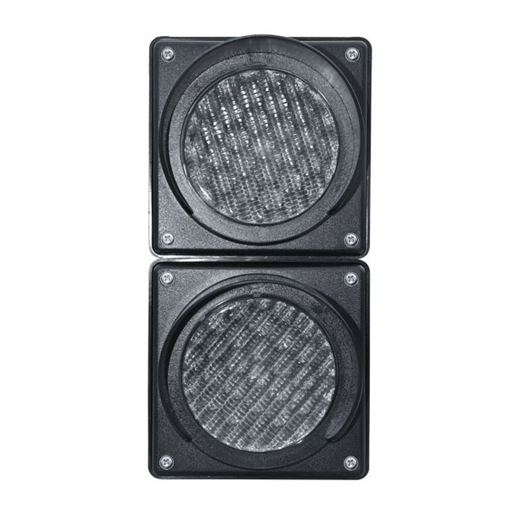 Feu de circulation à boule pleine rouge/vert à faible consommation (deux unités)