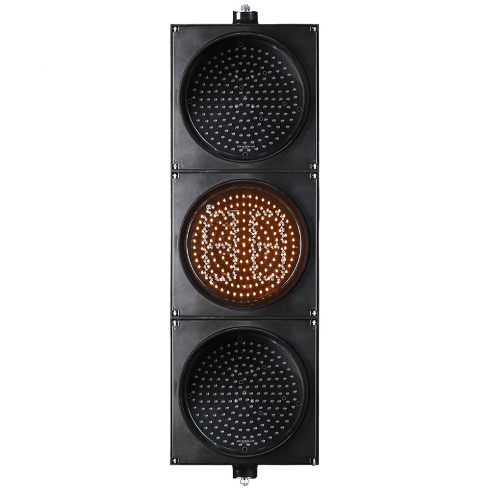 Feu de circulation à boule pleine rouge/jaune/vert à faible consommation avec compte à rebours