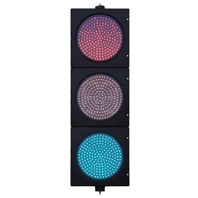 Feu de circulation à boule pleine rouge/jaune/vert à faible consommation avec compte à rebours