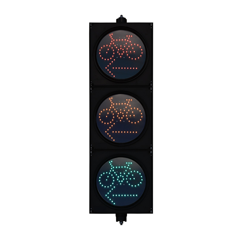 Feu de circulation à flèche et vélo à faible consommation