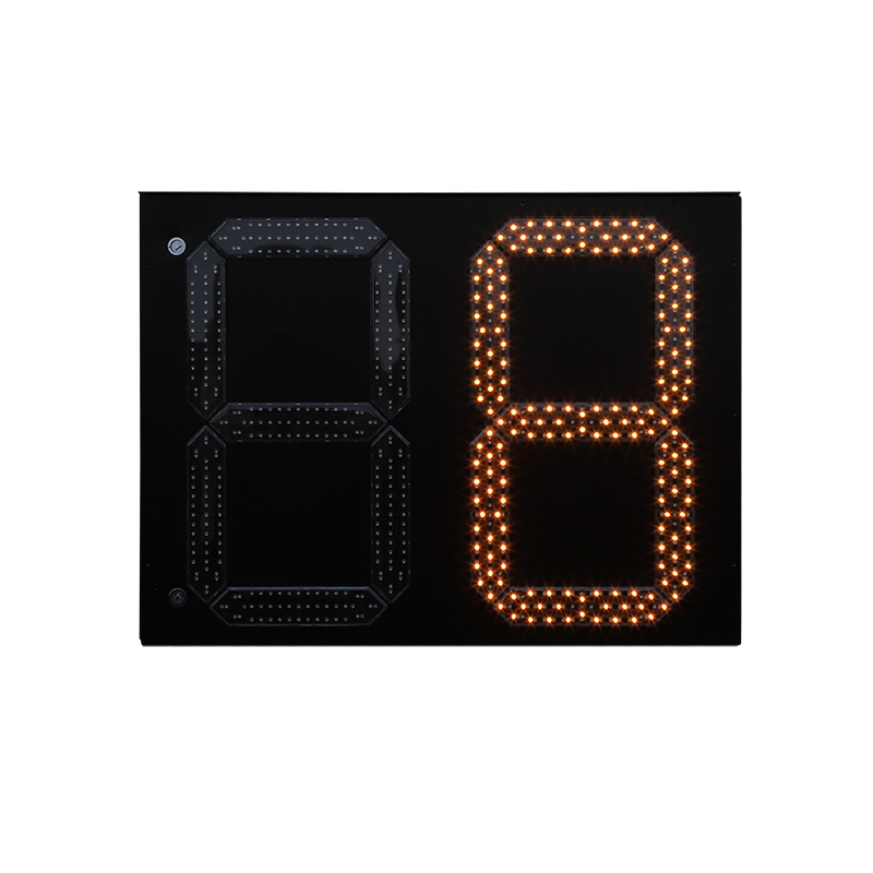 Feu de circulation à compte à rebours de type segment (type boîte)