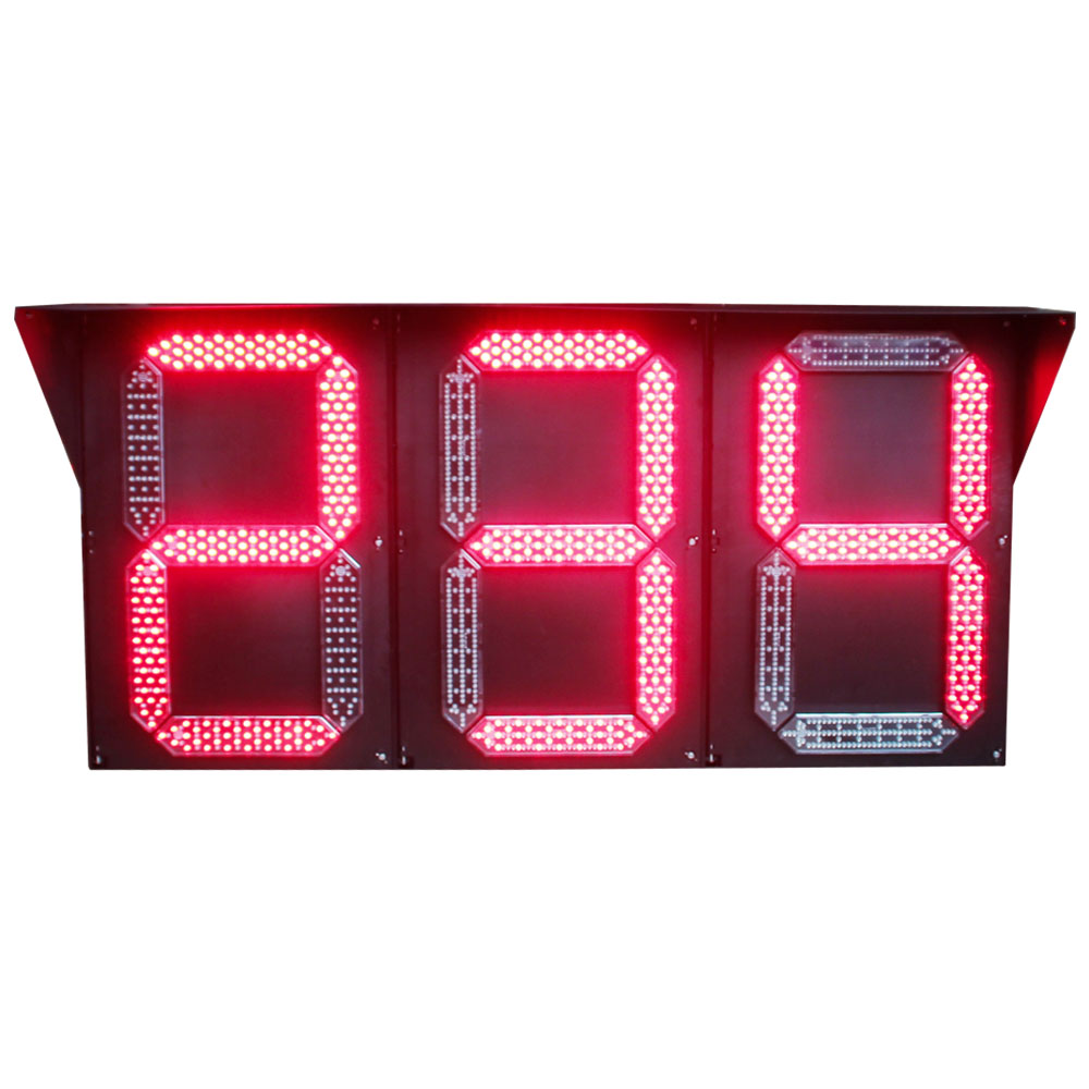 Feu de circulation à compte à rebours de type segment (type boîte)