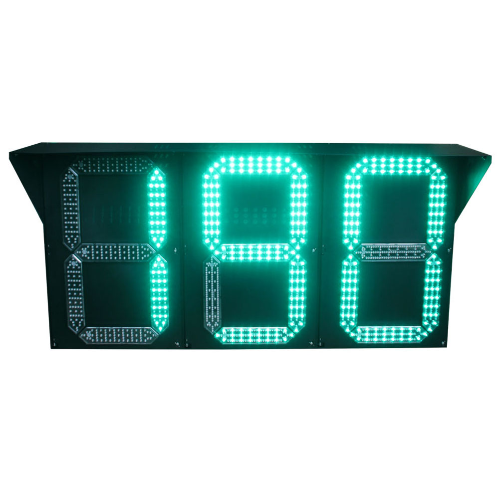 Feu de circulation à compte à rebours de type segment (type boîte)