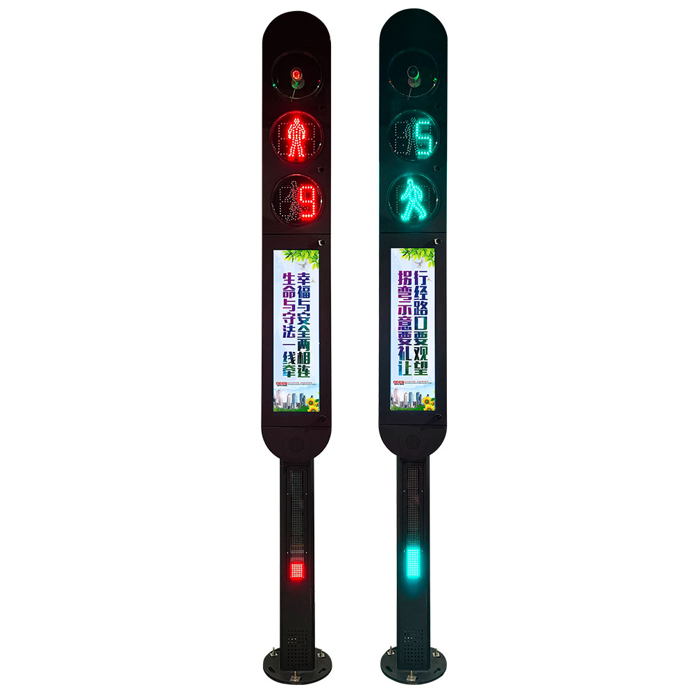 Détection intelligente des piétons avec feu de circulation intégré