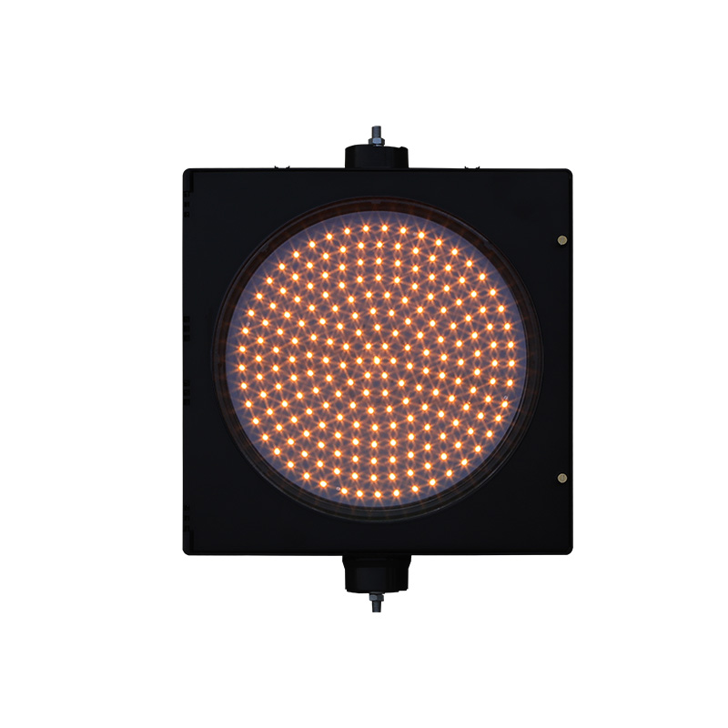 Feu clignotant jaune à énergie solaire