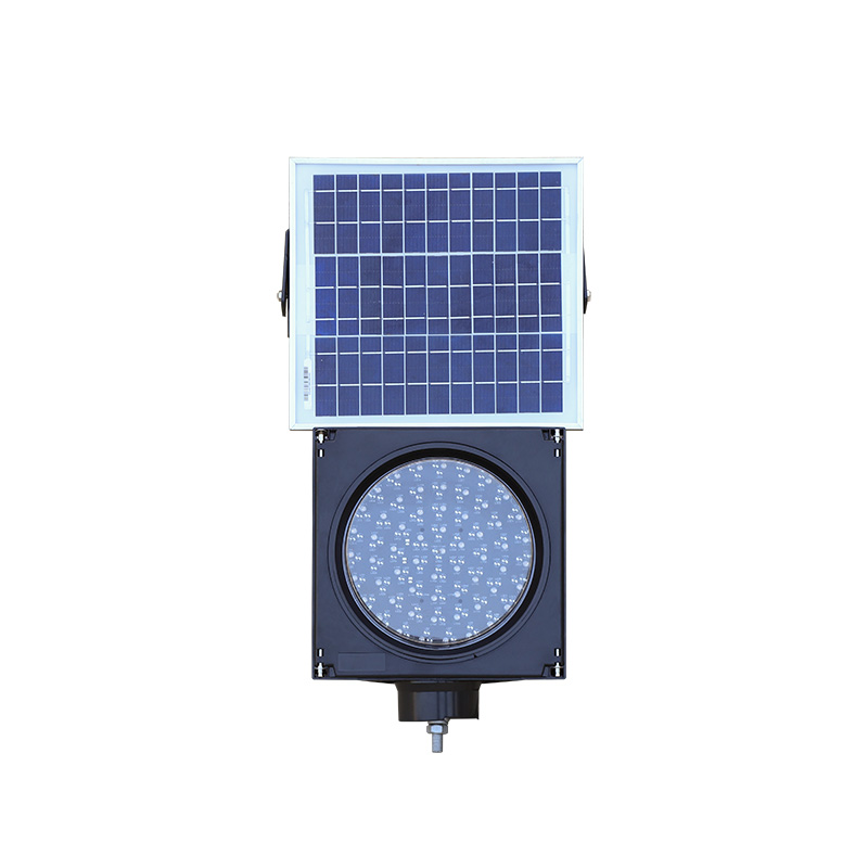 Feu clignotant jaune à énergie solaire