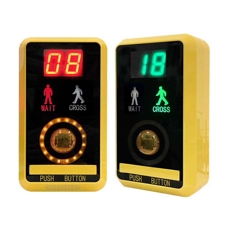 Bouton-poussoir de passage pour piétons à induction