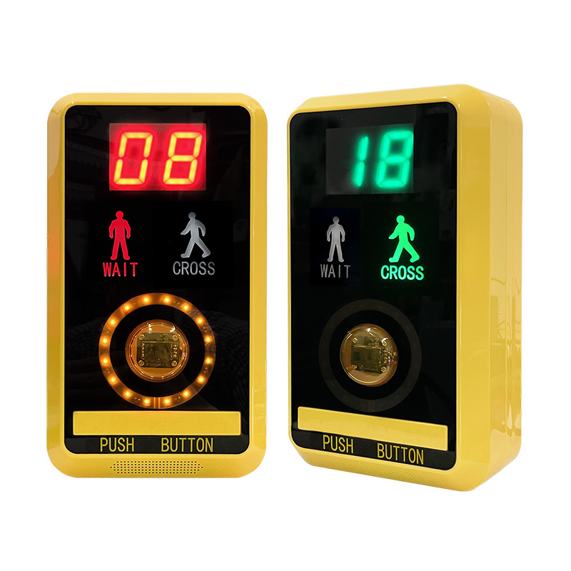 Bouton-poussoir de passage pour piétons à induction