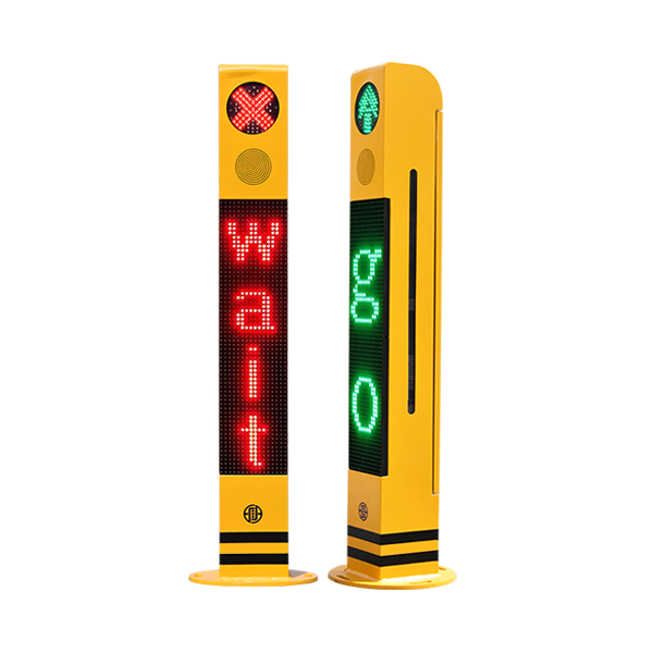 Lampadaire piétonnier avec écran modulaire