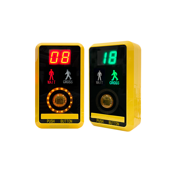 Bouton-poussoir &agrave; induction pour passage pi&eacute;ton