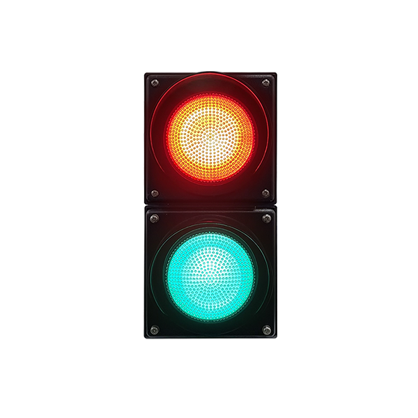 Feu de circulation &agrave; boule rouge/verte &agrave; flux &eacute;lev&eacute; (deux unit&eacute;s)