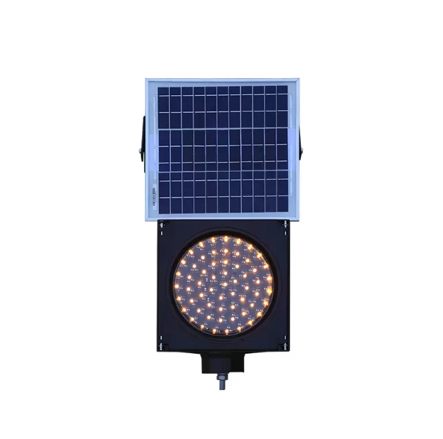 Lumière clignotante jaune à énergie solaire Lumière clignotante jaune à énergie solaire