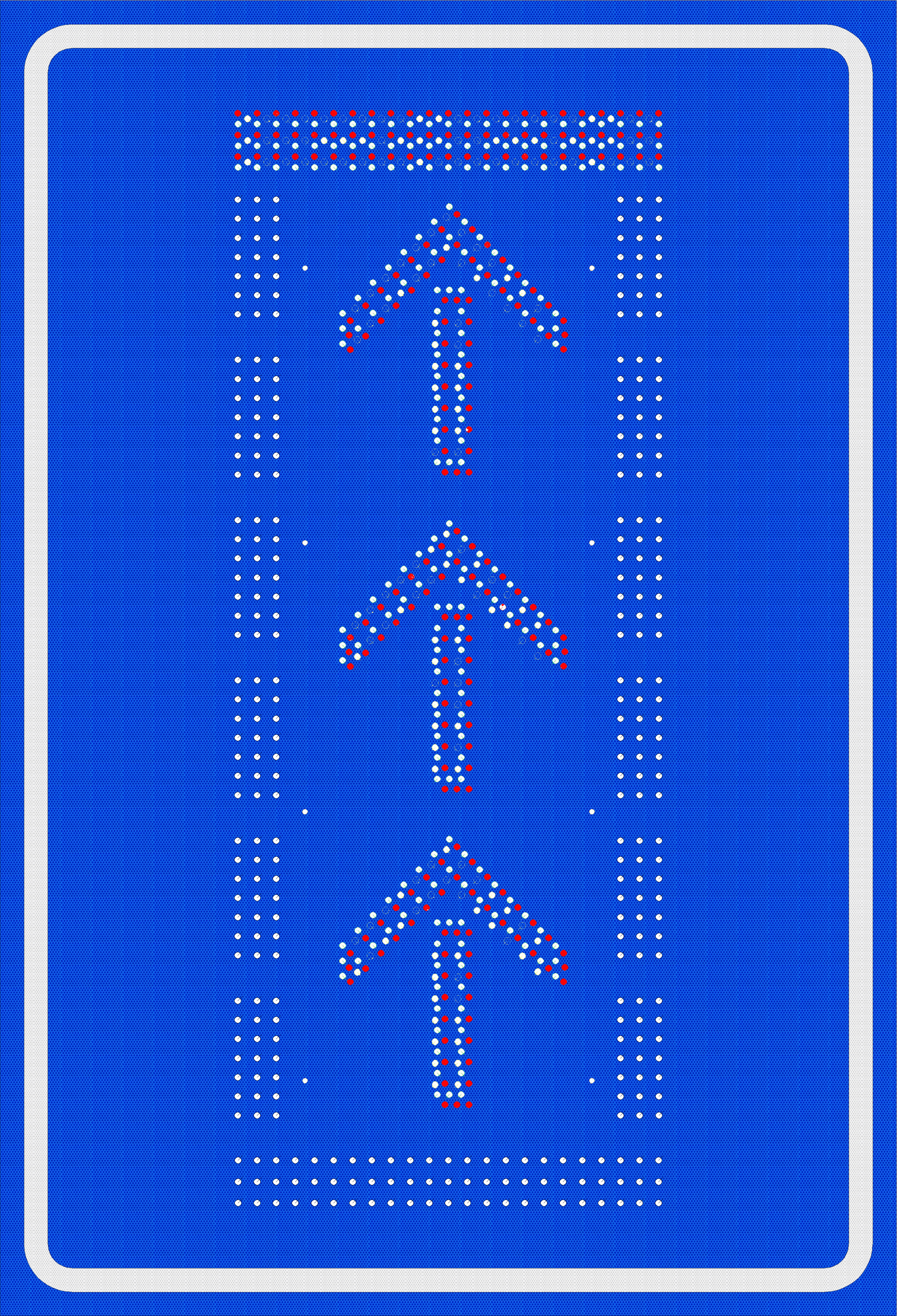 Panneau &laquo;&nbsp;Tournez &agrave; gauche&nbsp;&raquo; ou &laquo;&nbsp;Continuez tout droit&nbsp;&raquo;